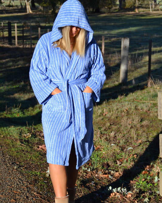 Blue Haven- Hooded Robe