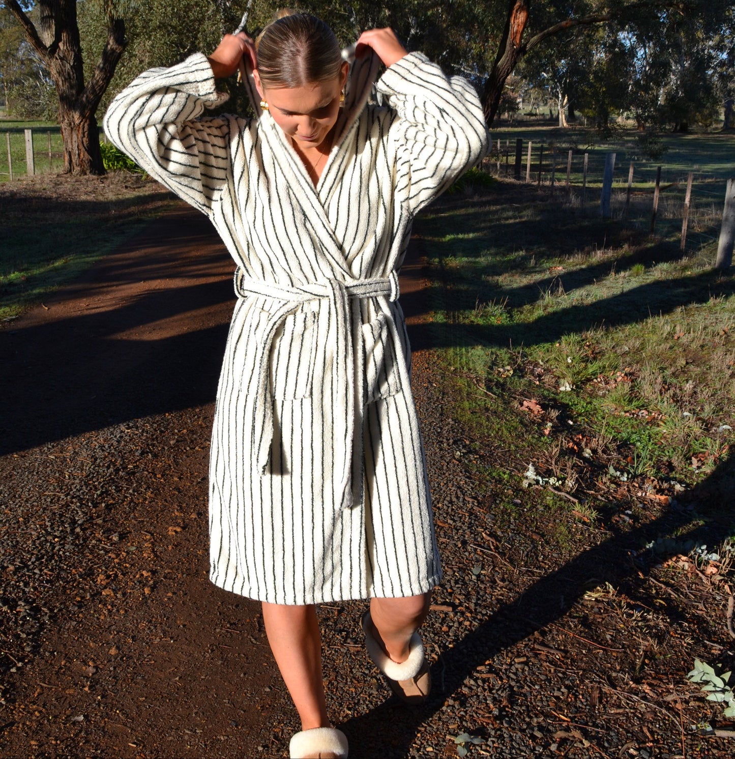 Midnight Oat- Hooded Robe