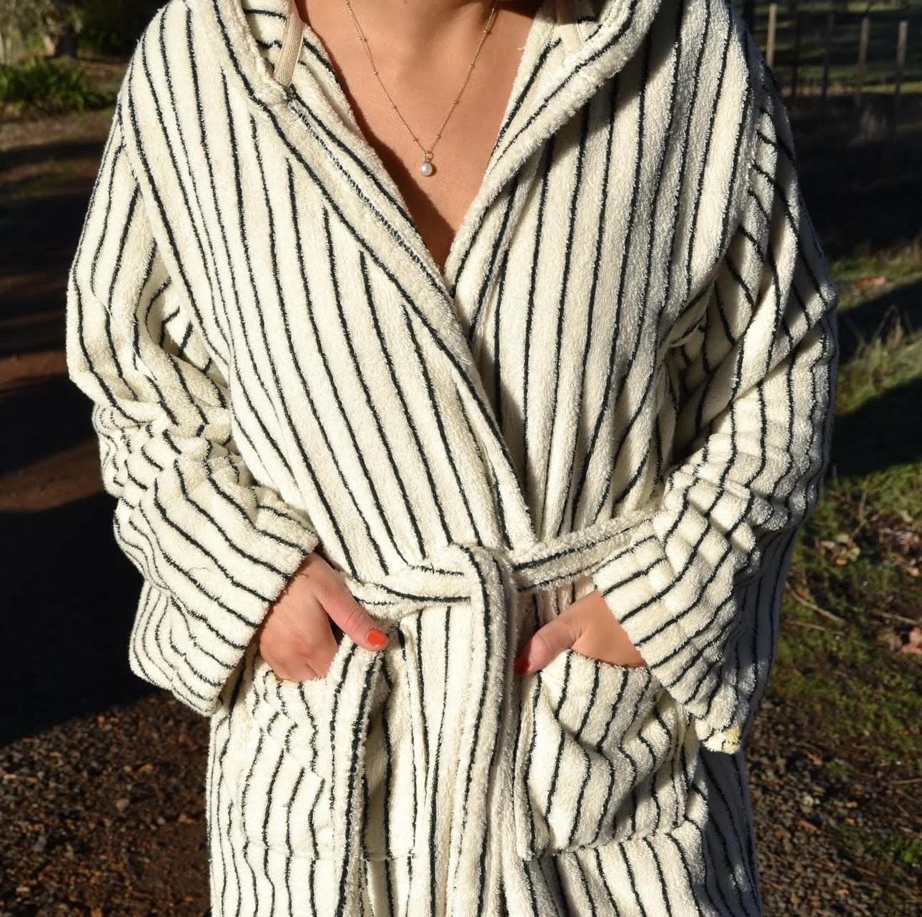 Midnight Oat- Hooded Robe